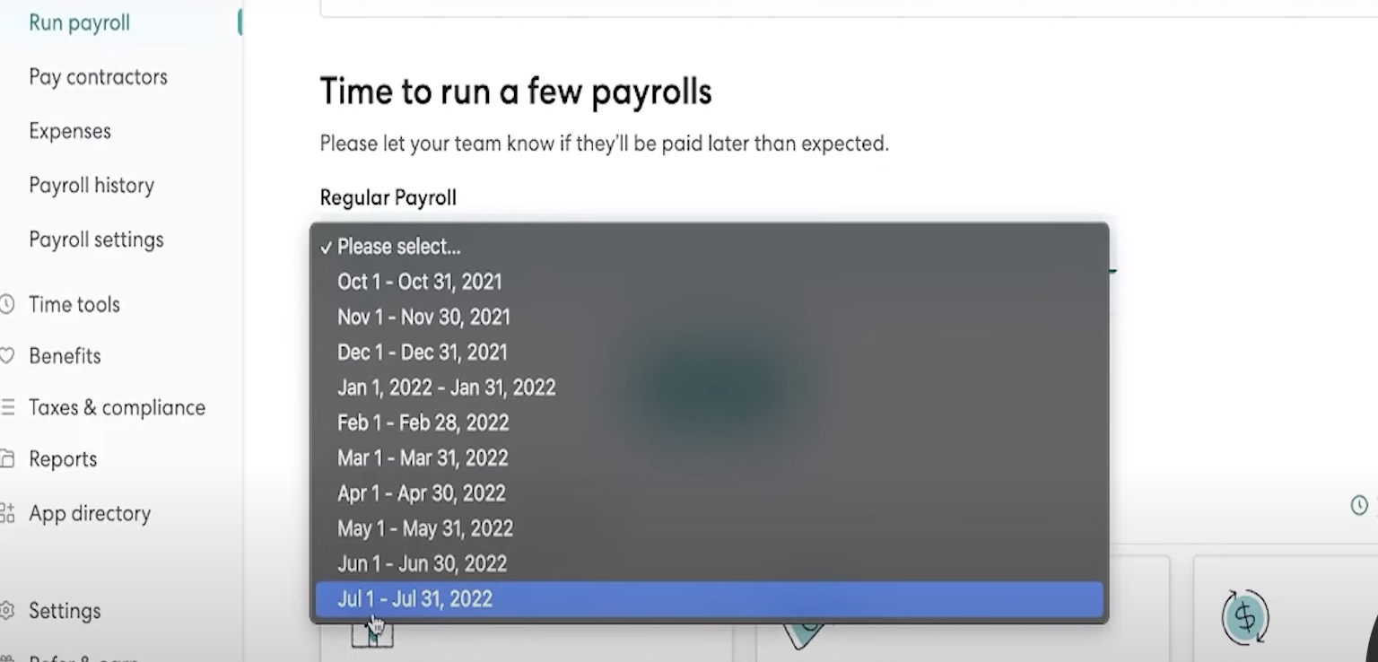 time to run new payroll