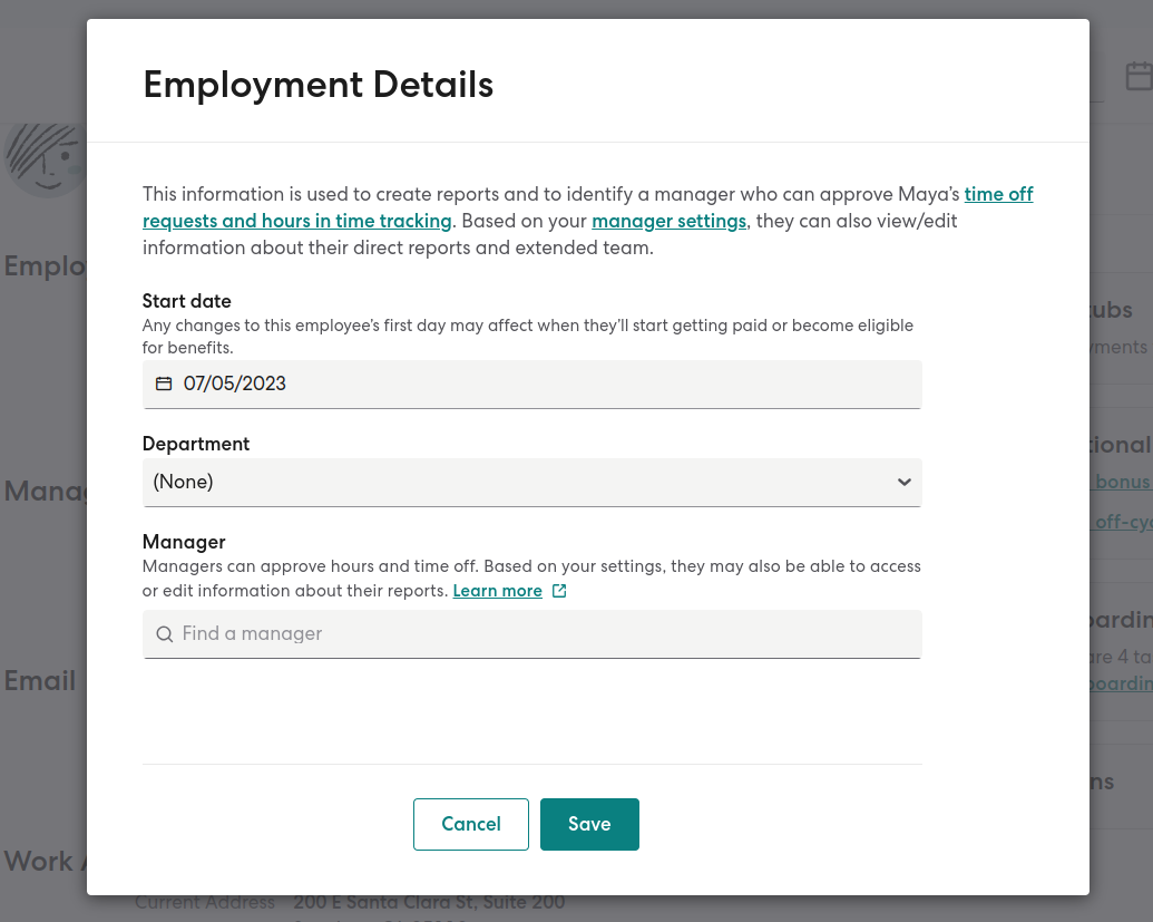 Employment Details
